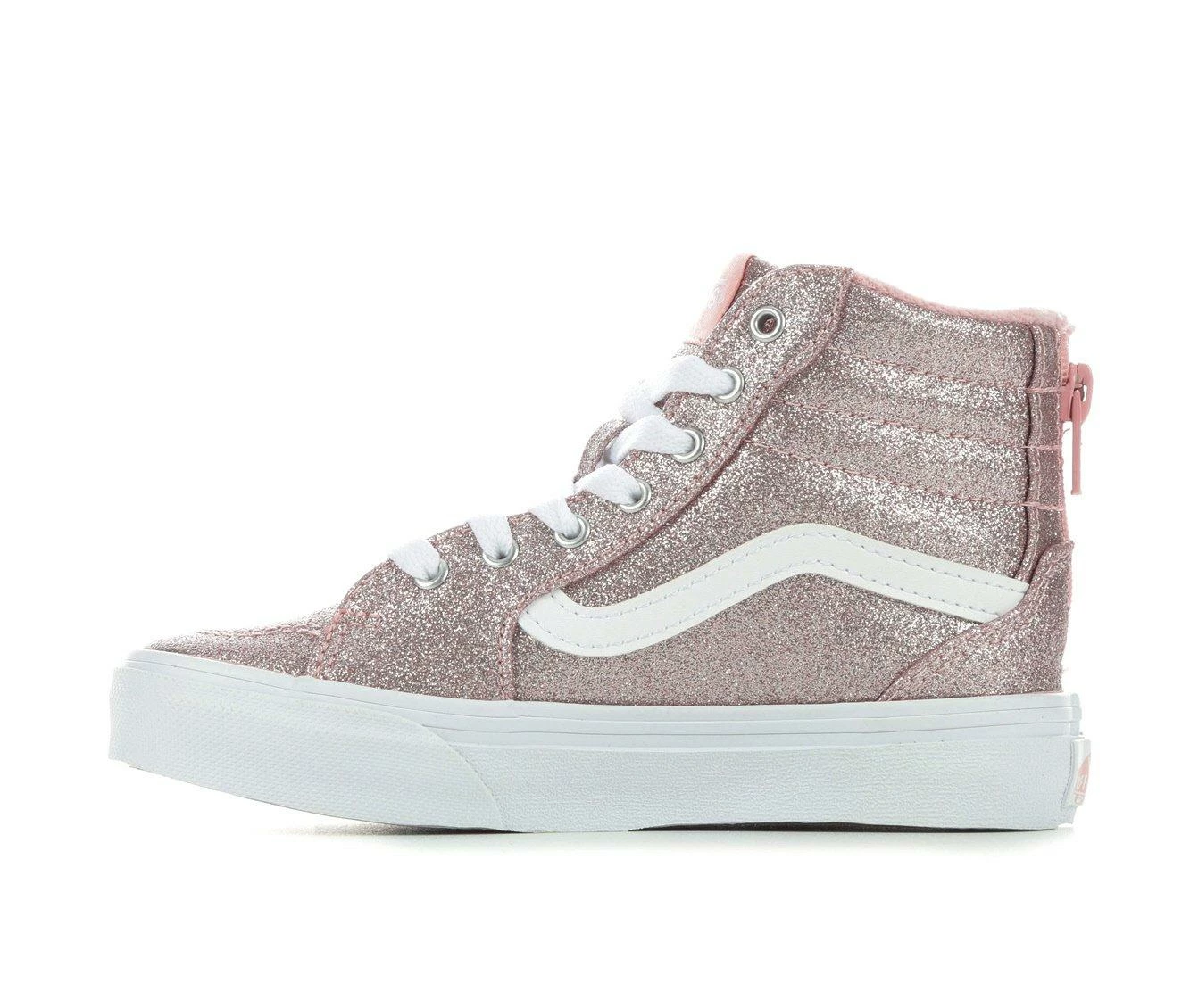 New ๐ฏ Girls' Vans Little Kid & Big Kid Filmore Platform High-Top ๐ Sneakers Pink Glitter ๐ฏ - Image 4