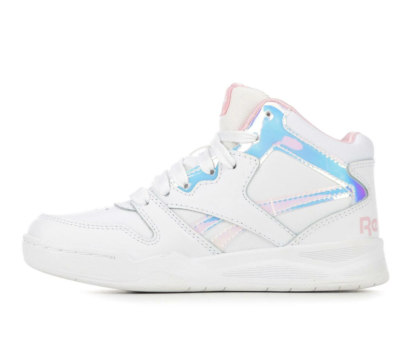Coupon ๐ Girls' Reebok Little Kid & Big Kid BB4500 Court ๐ Sneakers Wht/Pink Glow ๐ - Image 4