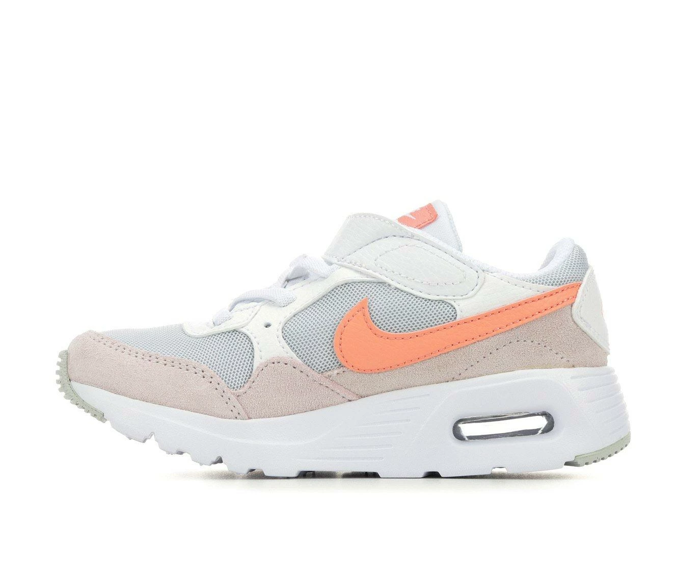 Flash Sale ๐ Girls' Nike Little Kid Air Max SC Running ๐ Shoes Wh/Peach/Violet ๐ - Image 4