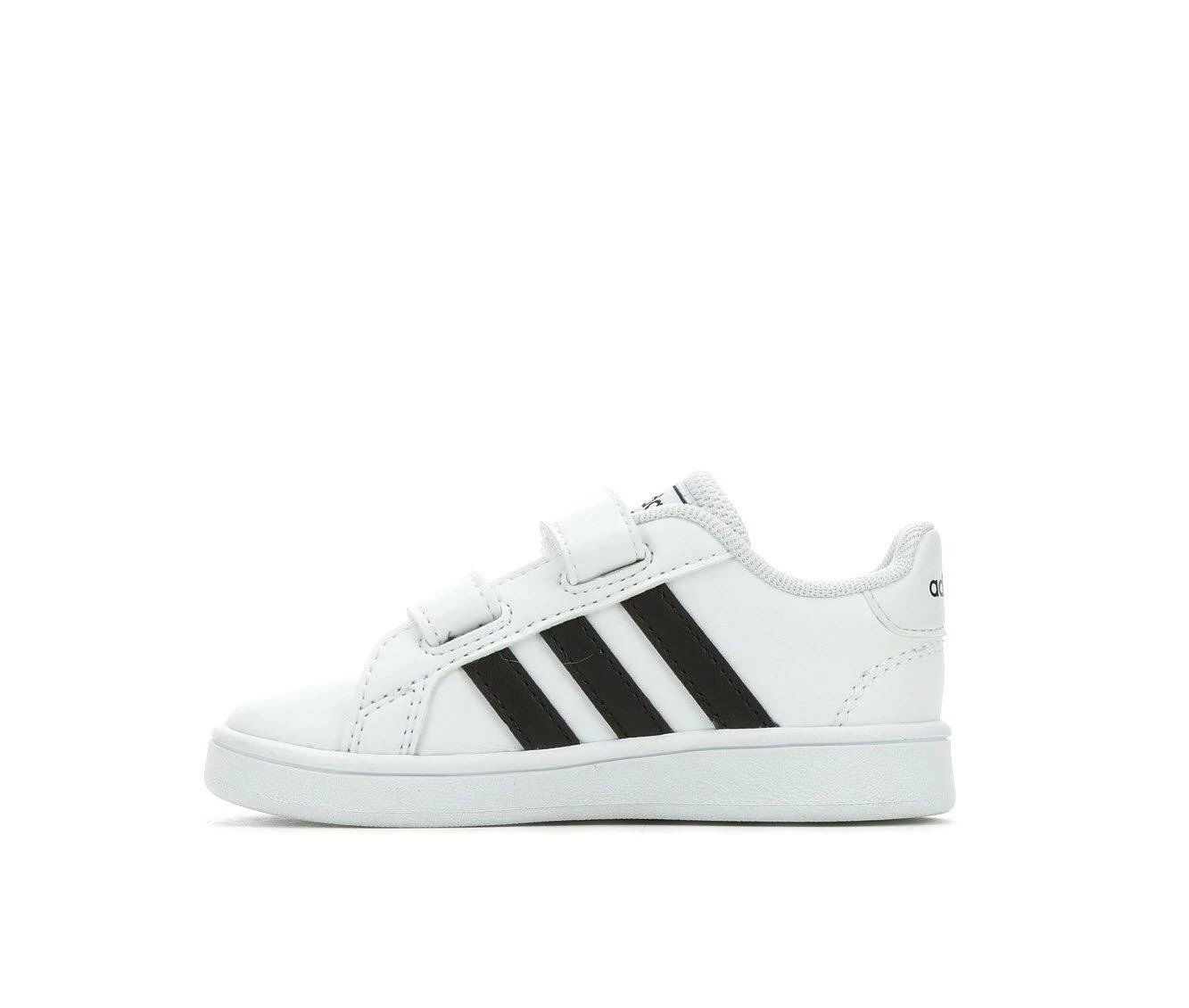 Buy ๐ฅ Kids' Adidas Infant & Toddler Grand Court ๐ Sneakers Wht/Blk/Wht ๐ฅฐ - Image 4