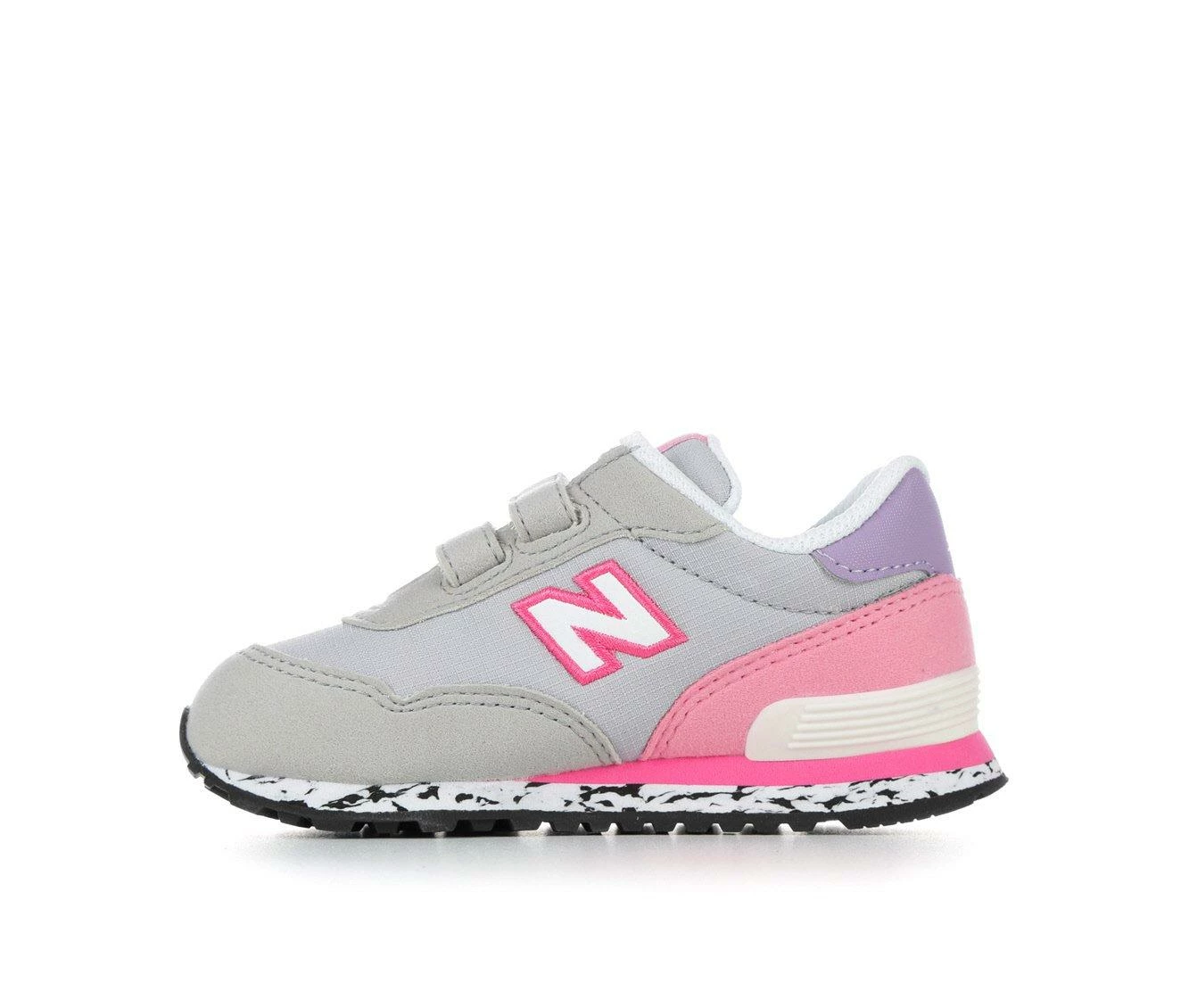 Flash Sale ๐ Girls' New Balance Infant & Toddler 515 IV515DK Running ๐ Shoes Rain Cloud/Pink โญ - Image 4