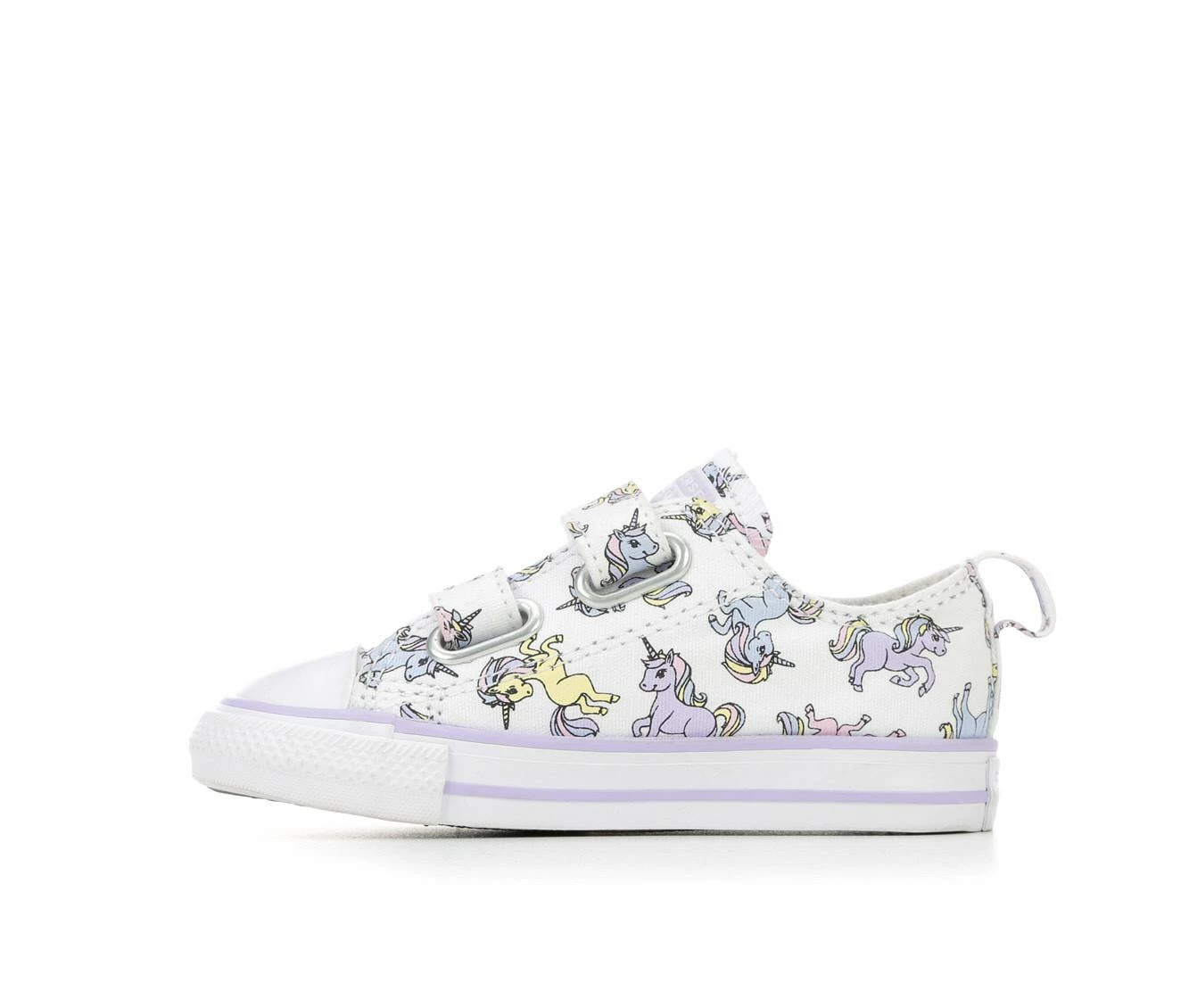 Cheapest ๐ Girls' Converse Toddler Unicorn 2V Oxford ๐ Sneakers Wht/Moon/Violet ๐ - Image 4