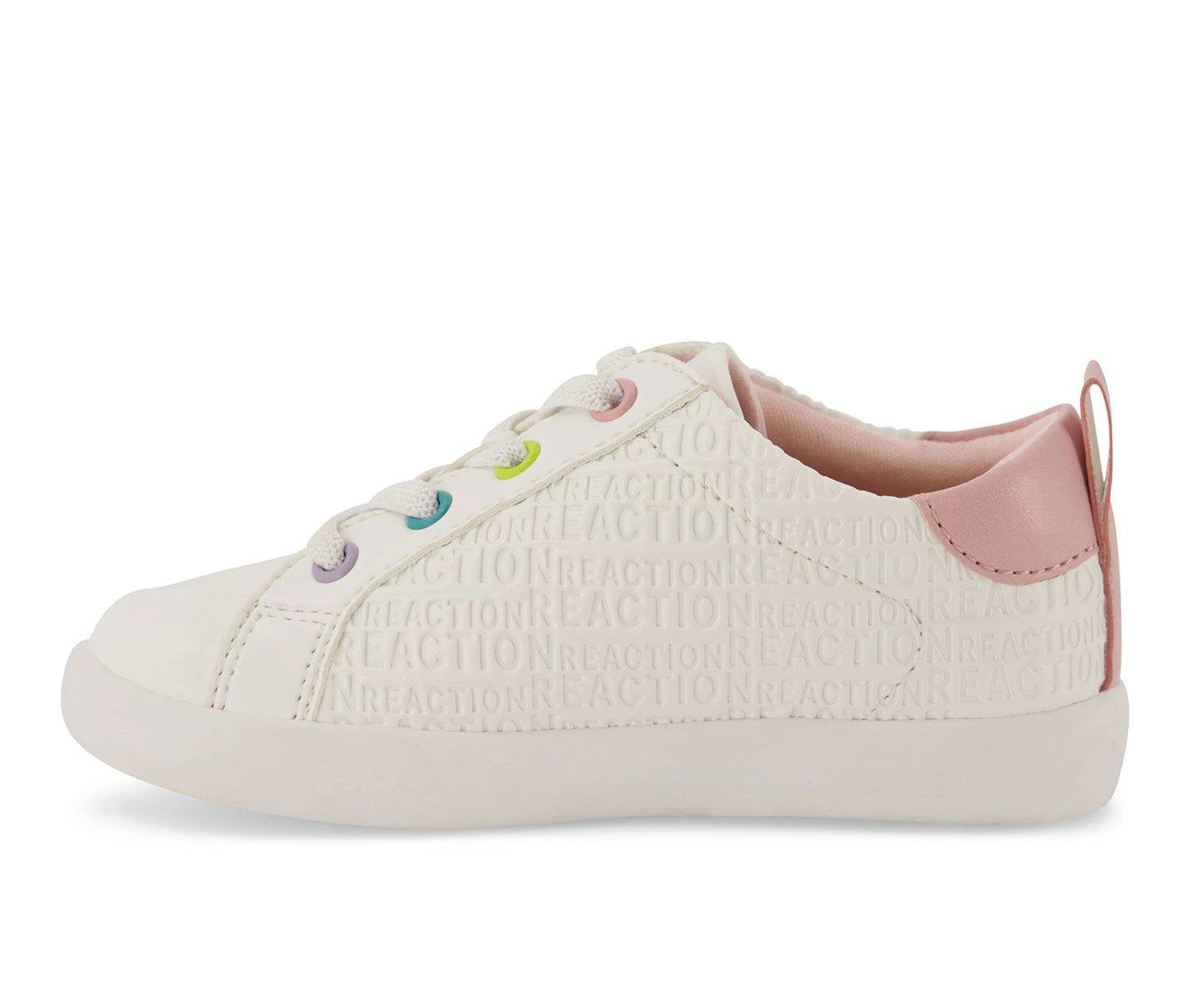 Brand new ๐ Girls' Kenneth Cole Toddler Ang Logo ๐ Sneakers White/Pink ๐ - Image 4