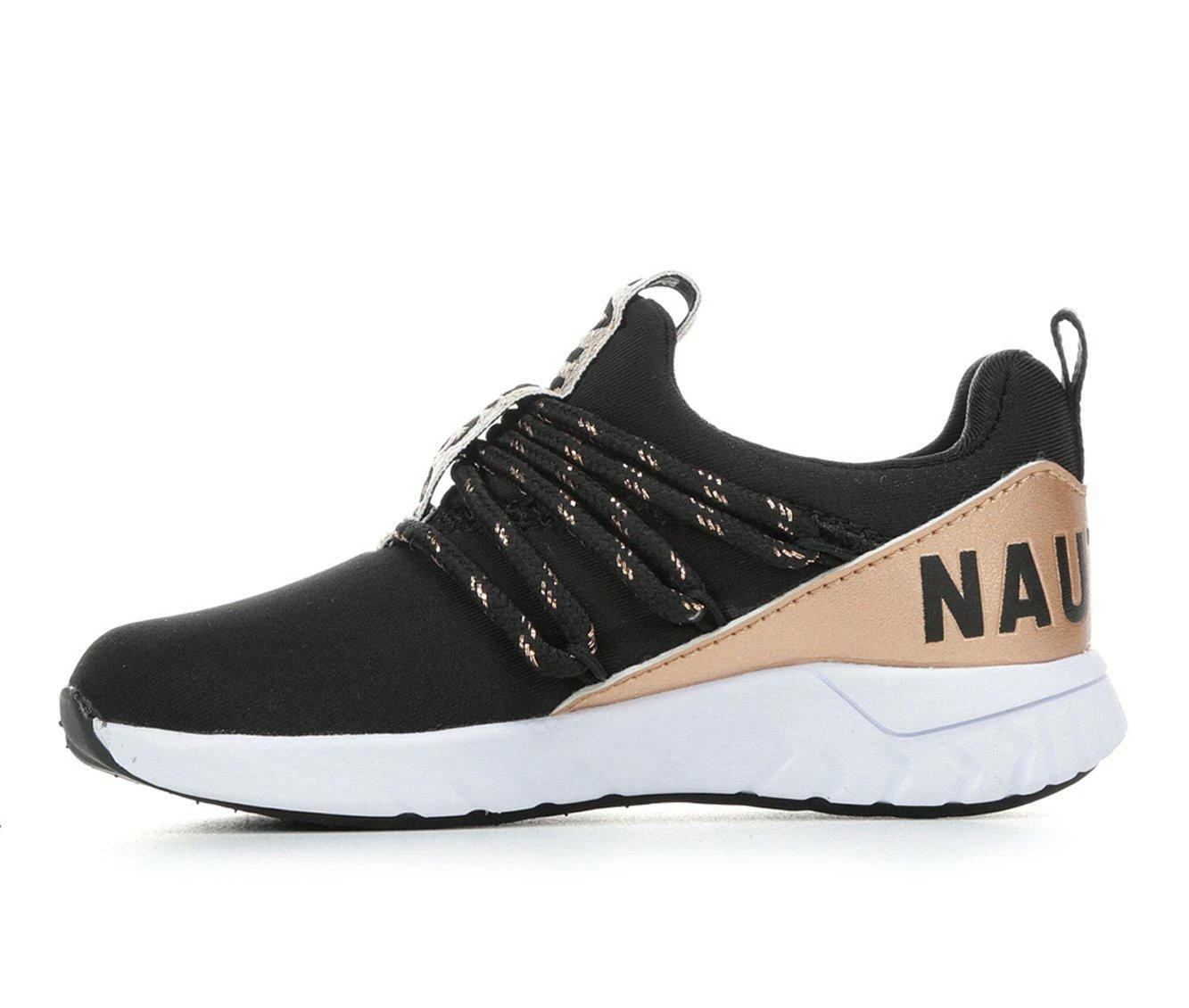 Deals 🥰 Girls' Nautica Toddler & Little Kid Benton Slip-On 👟 Sneakers Black/Gold 🔥 - Image 4