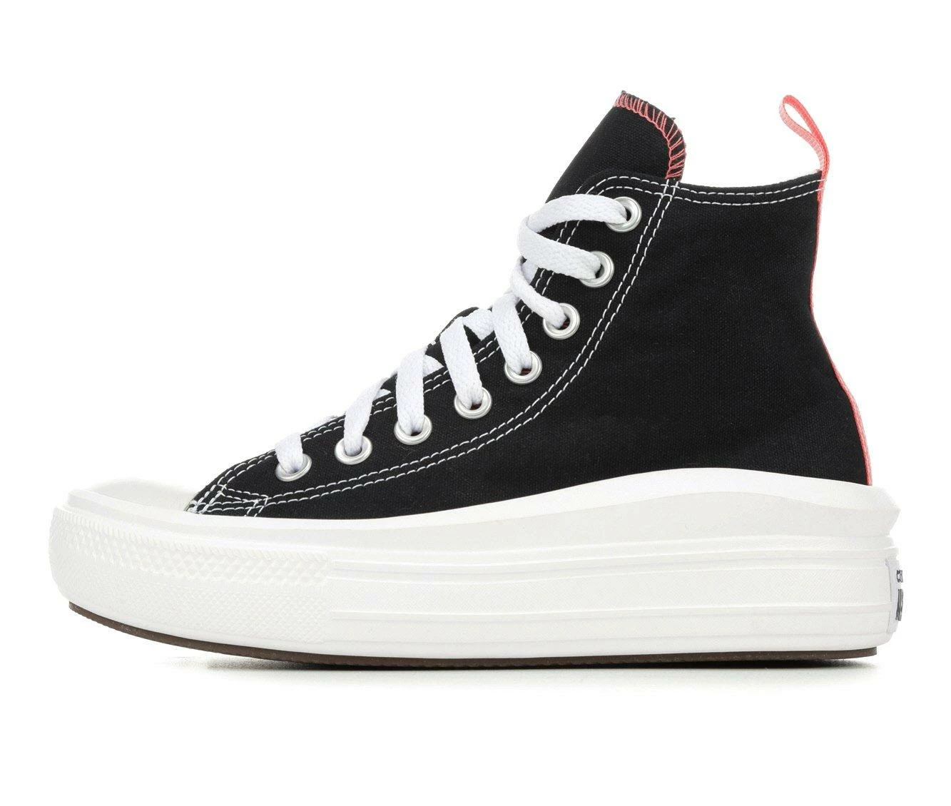 Promo ๐ Girls' Converse Big Kid Chuck Taylor All Star Move Hi Platform ๐ Sneakers Black/Pink/Wht โค๏ธ - Image 4