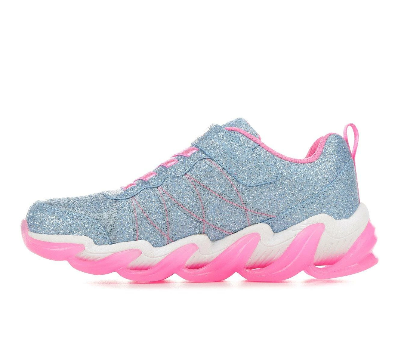 Buy ๐คฉ Girls' Skechers Little Kid & Big Kid Hyper Surge Light-Up ๐ Sneakers LightBlue/Pink ๐ - Image 4