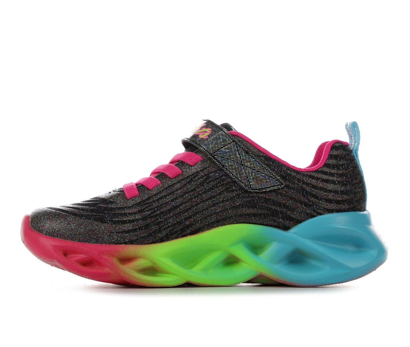 Top 10 ๐ฏ Girls' Skechers Little Kid & Big Kid Twisty Brights Light-Up ๐ Sneakers Black/Rainbow ๐ฅ - Image 4