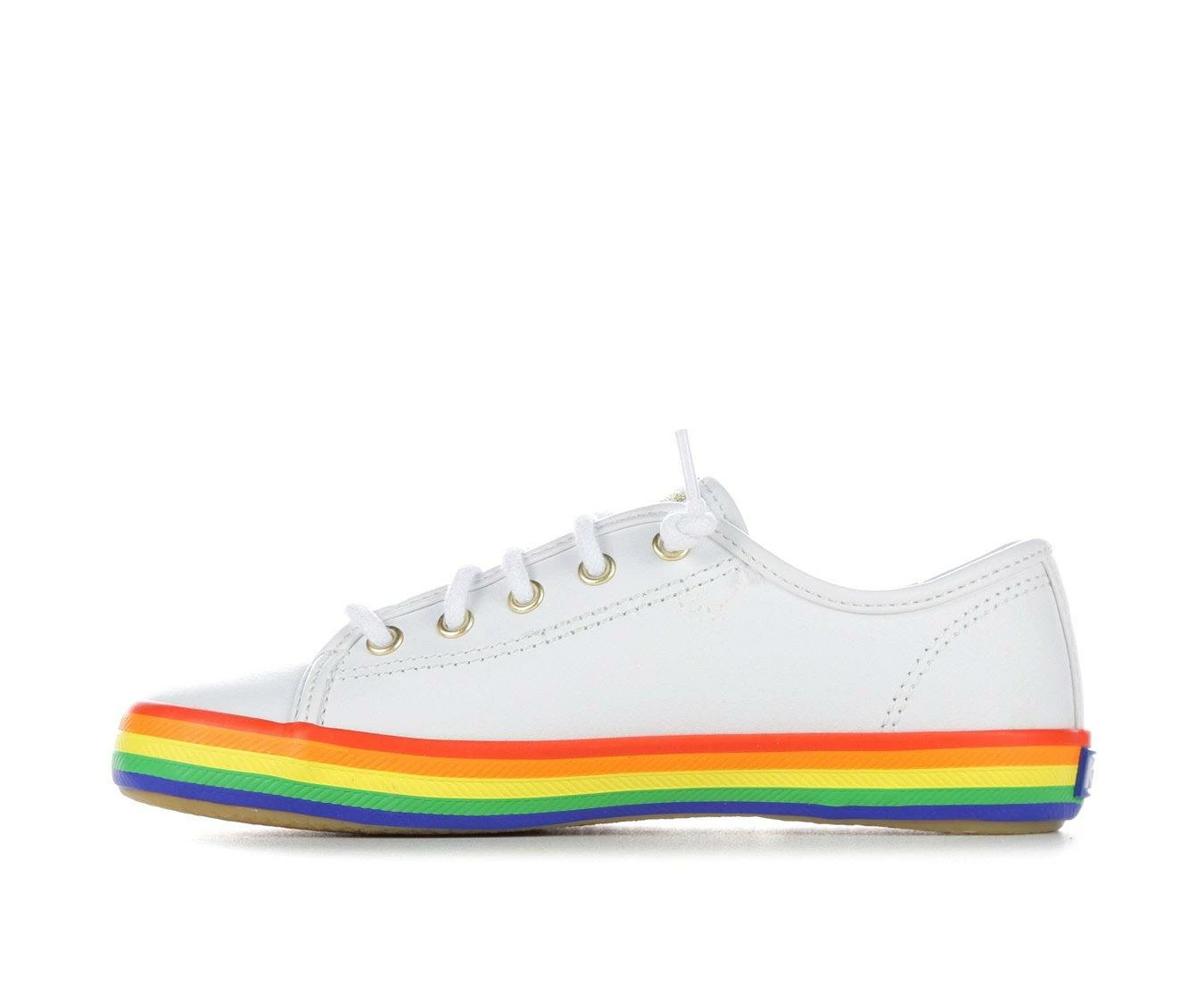 Coupon ๐งจ Girls' Keds Little Kid & Big Kid Kickstart Seasonal ๐ Sneakers White/Rainbow ๐ - Image 4