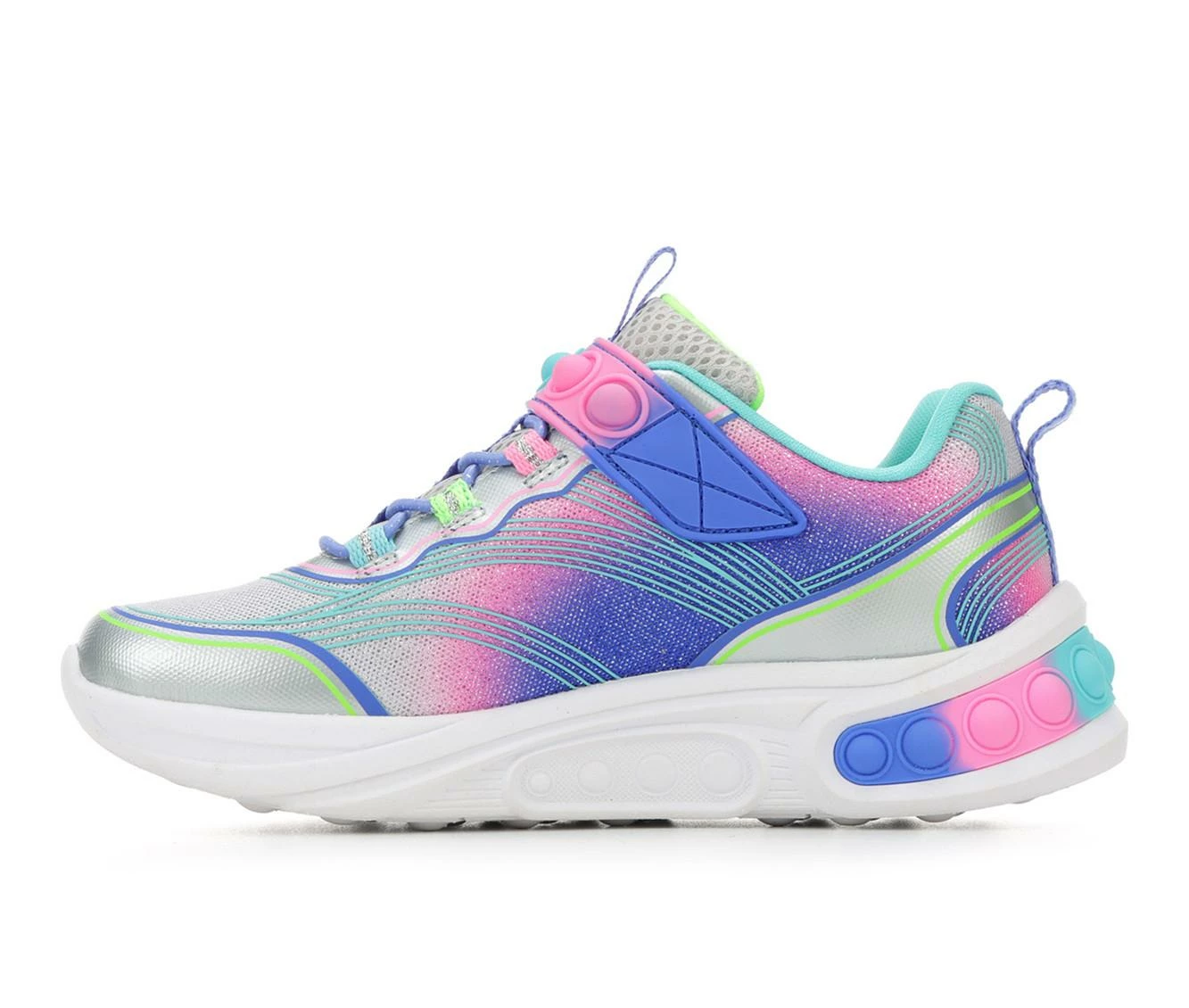 Flash Sale โญ Girls' Skechers Little Kid & Big Kid Skech Pops Running ๐ Shoes Silver/Multi ๐งจ - Image 4
