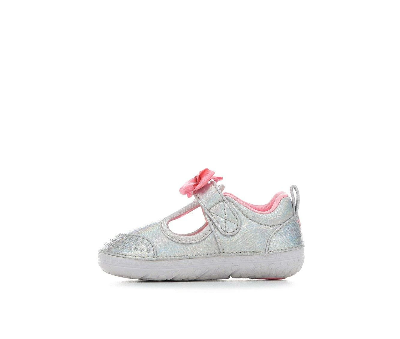 Hot Sale ๐ Girls' Skechers Infant & Toddler Learners Crib ๐ Shoes Silver/Pink โจ - Image 4