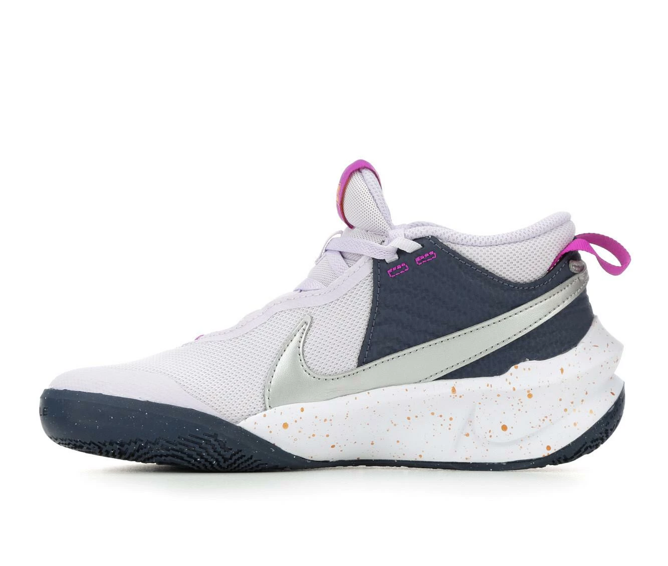 Cheap ๐ Girls' Nike Big Kid Team Hustle D10 Special Edition ๐ Basketball ๐ Shoes Purple/Slvr/Blu ๐ - Image 4