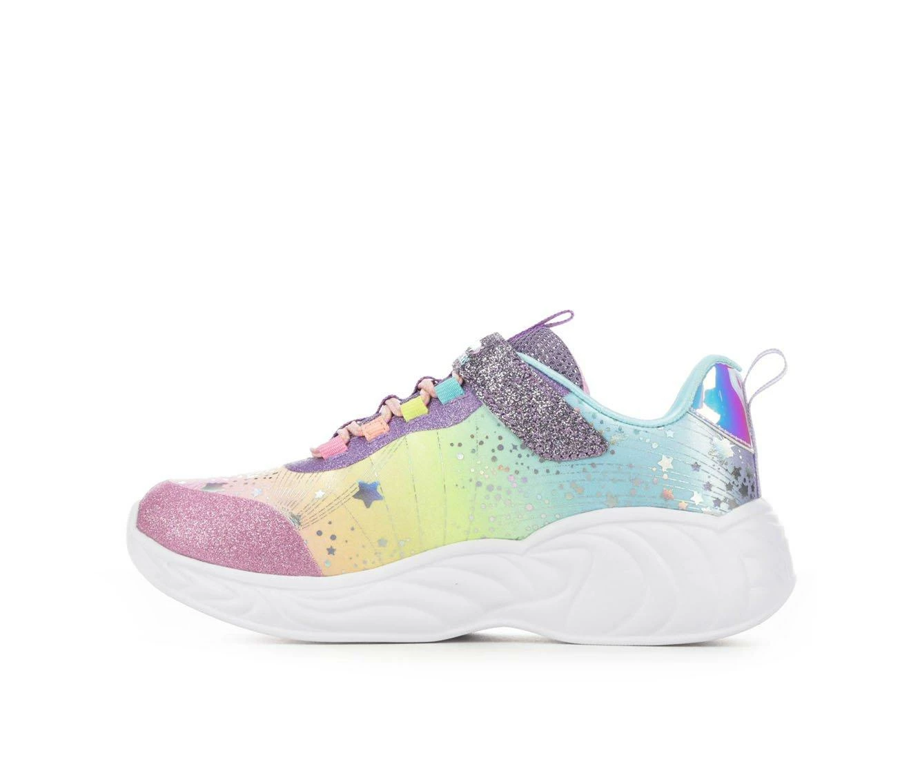 Best Pirce โ Girls' Skechers Little Kid & Big Kid Unicorn Dreams Light-Up ๐ Shoes Purple Multi โจ - Image 4