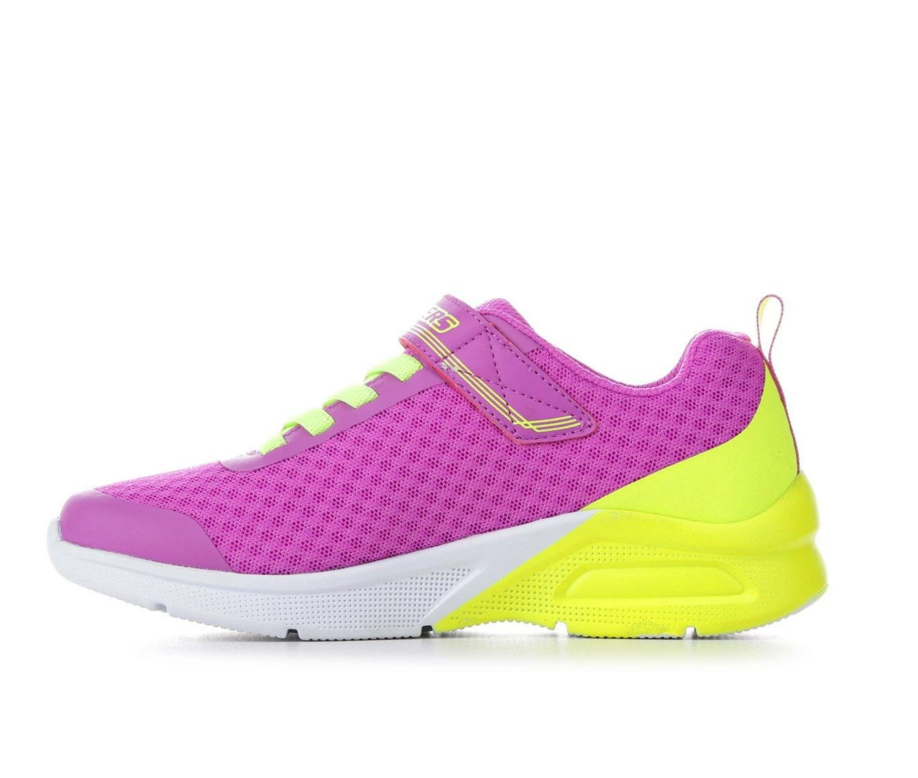 Budget ๐ Girls' Skechers Little Kid & Big Kid Microspec Max Running ๐ Shoes Purple/Ylw/Wht ๐ - Image 4