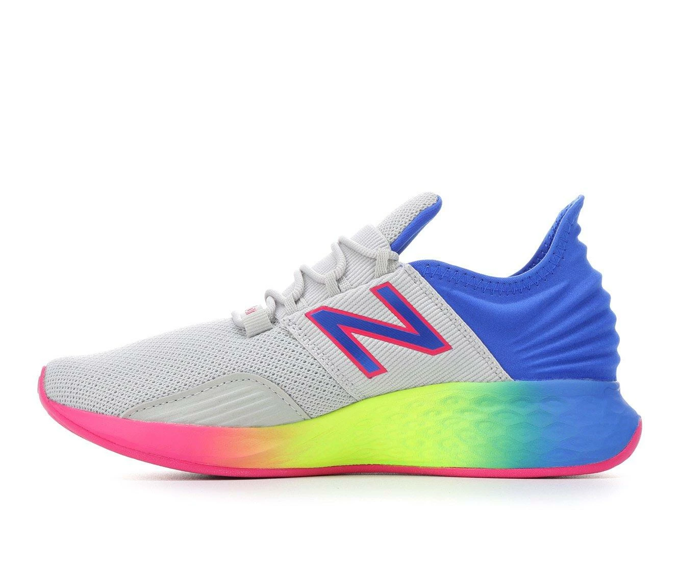 Discount ๐ฏ Girls' New Balance Big Kid Roav GEROVJLB Running ๐ Shoes Alum/Cobalt/Mlt ๐คฉ - Image 4