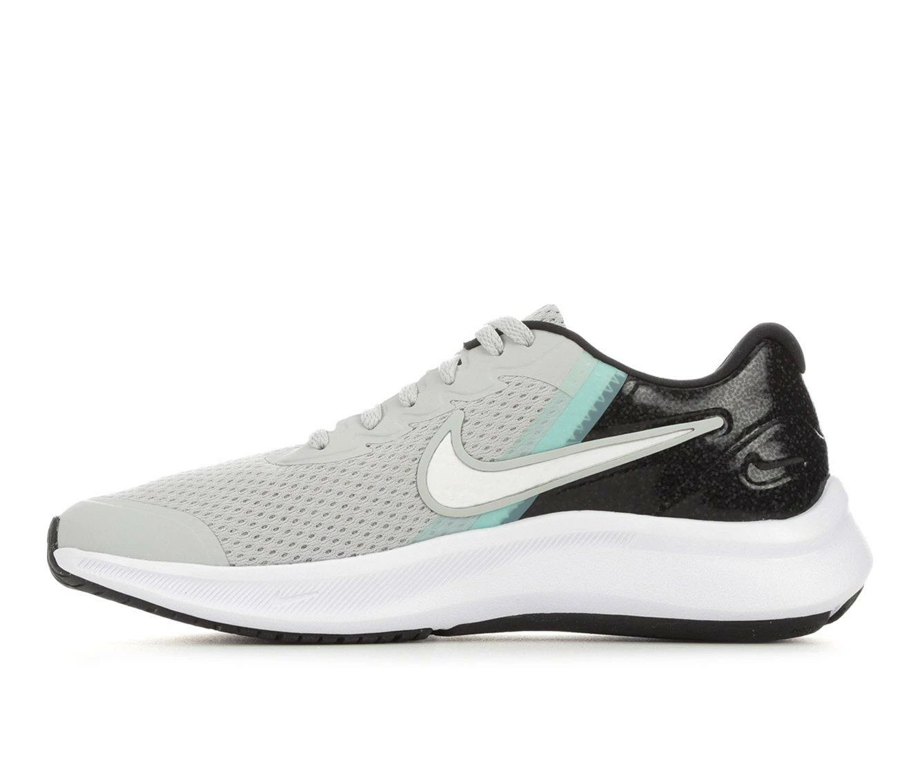 Flash Sale ๐ Girls' Nike Big Kid Star Runner 3 Special Edition Sustainable Running ๐ Shoes Gry/Wht/Blk/Pnk ๐ - Image 4