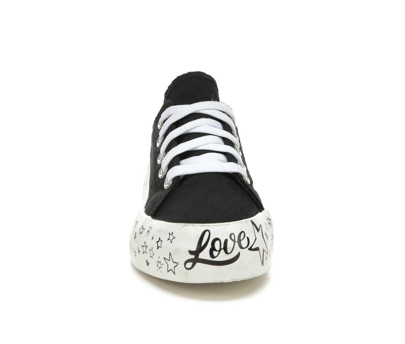 Outlet โค๏ธ Girls' Paris Blues Little Kid & Big Kid Mavis Platform ๐ Sneakers Black/White ๐งจ - Image 5