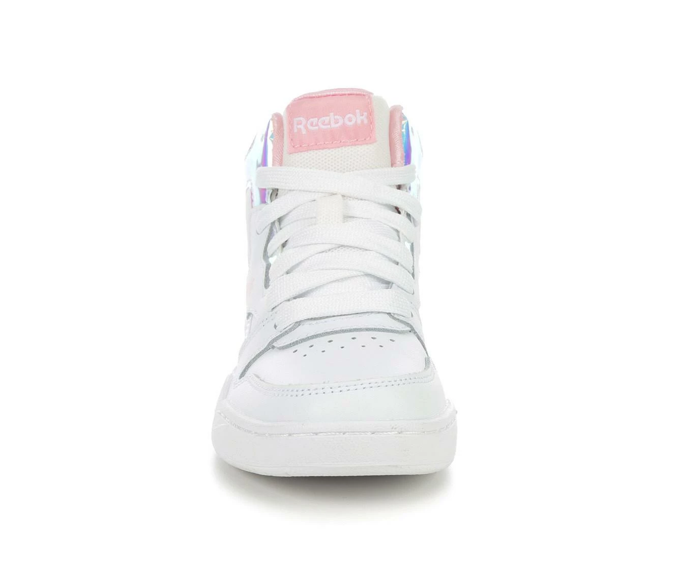 Coupon ๐ Girls' Reebok Little Kid & Big Kid BB4500 Court ๐ Sneakers Wht/Pink Glow ๐ - Image 5