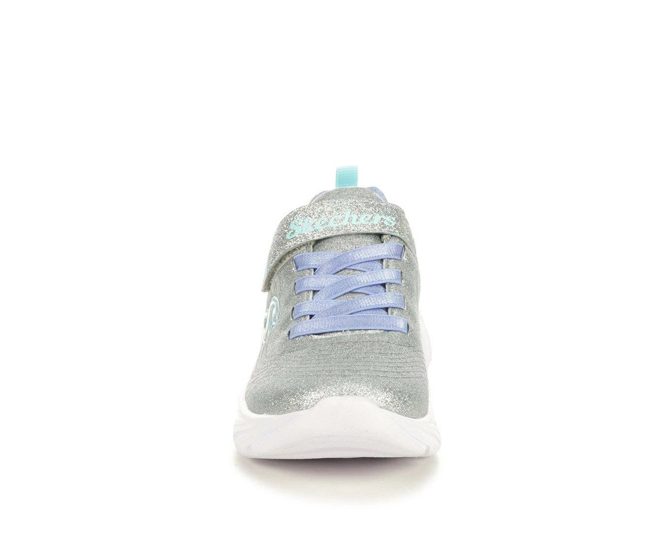 Wholesale ๐ Girls' Skechers Little Kid & Big Kid Dynamic Dash Running ๐ Shoes Silver/Blue ๐ - Image 5