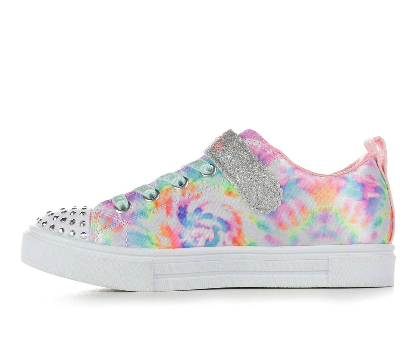 Hot Sale ๐ Girls' Skechers Little Kid & Big Kid Twinkle Stormy Bright Light-Up ๐ Sneakers Pink/Multi โ - Image 5