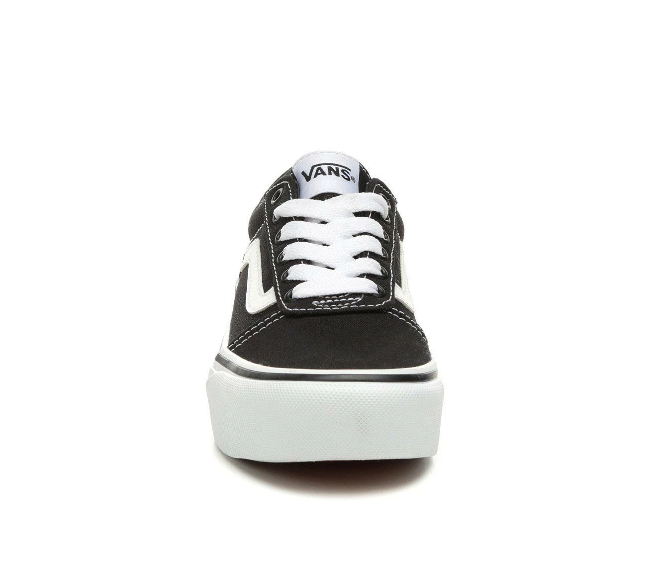 Deals ๐ Girls' Vans Little Kid & Big Kid Ward Platform ๐ Sneakers Black/White ๐ - Image 5