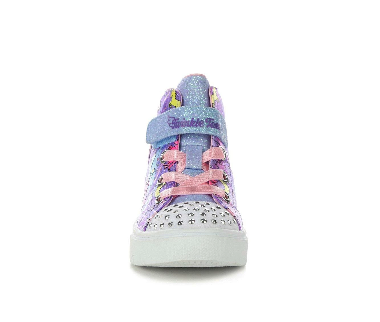 Flash Sale โ Girls' Skechers Toddler Twinkle Sparks Unicorn Light-Up High-Top ๐ Sneakers Purple Multi ๐ - Image 5