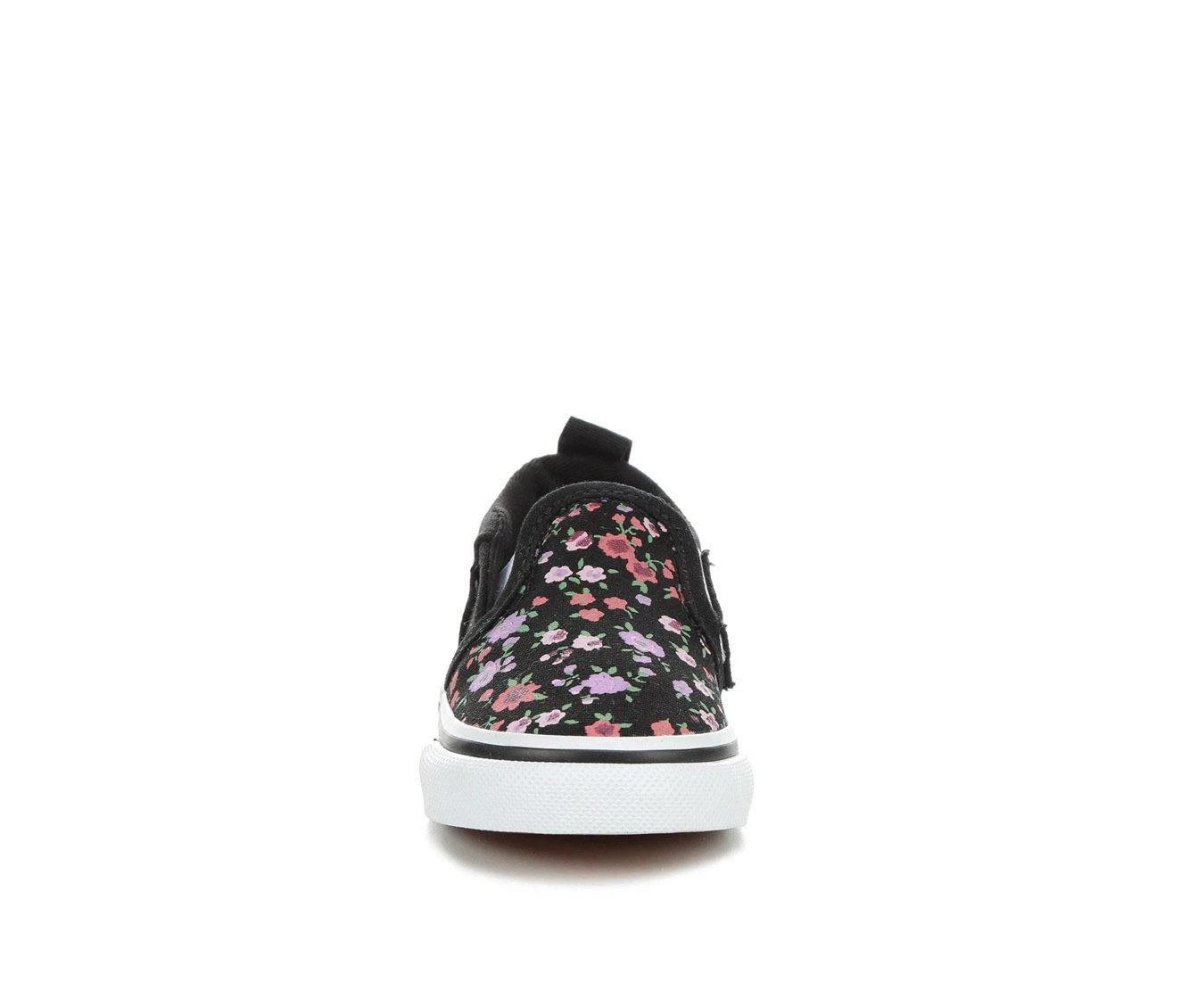 Best deal โญ Girls' Vans Toddler Asher V Print Slip-On ๐ Sneakers Ditsy Floral/bk ๐ - Image 5