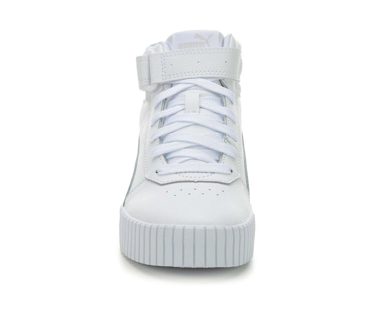Best Sale ๐ Girls' Puma Big Kid Carina 2.0 Mid Sustainable ๐ Sneakers White/White ๐ - Image 5