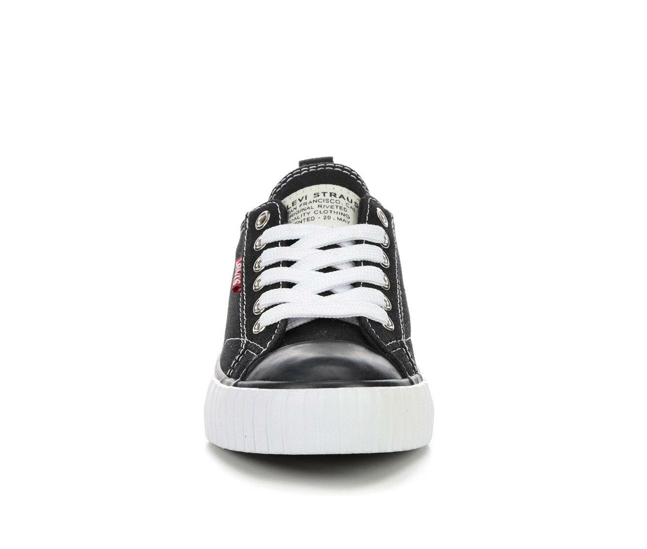 Best Pirce ๐ฏ Girls' Levis Big Kid Anikan Canvas ๐ Sneakers Black โ - Image 5