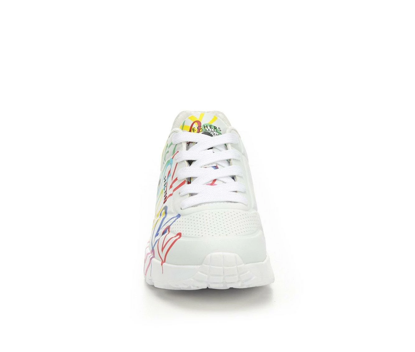 Top 10 โญ Girls' Skechers Little Kid & Big Kid Uno Lite Heart Wedge ๐ Sneakers White/Multi ๐ - Image 5