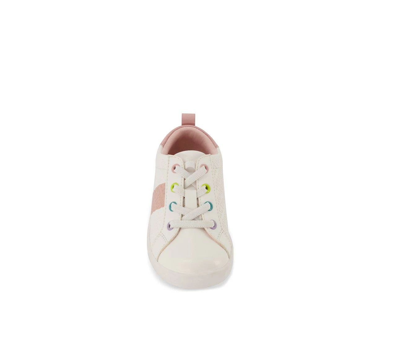 Brand new ๐ Girls' Kenneth Cole Toddler Ang Logo ๐ Sneakers White/Pink ๐ - Image 5