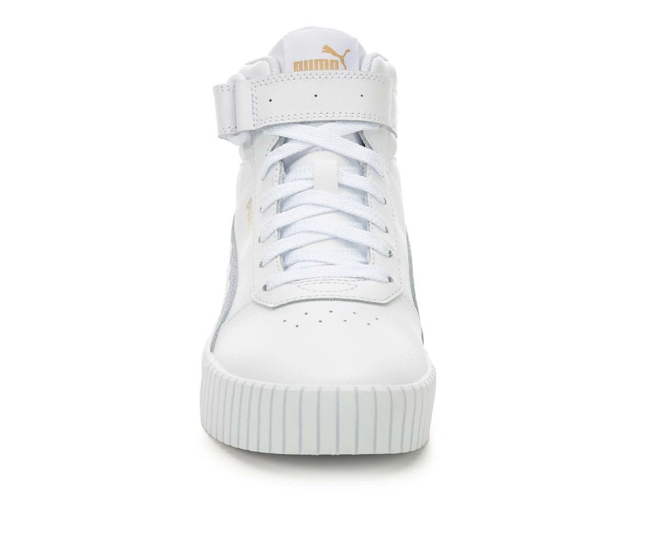 Cheapest โ๏ธ Girls' Puma Big Kid Carina 2.0 Mid ๐ Sneakers White/Blue/Pink โค๏ธ - Image 5
