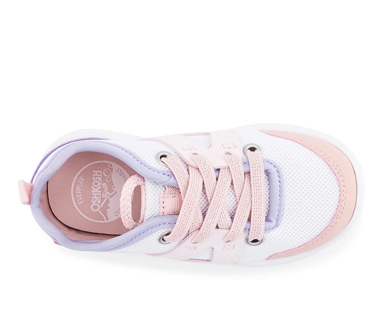 Best deal โญ Girls' OshKosh B'gosh Toddler & Little Kid Tobie Fashion ๐ Sneakers White/Multi ๐ - Image 5