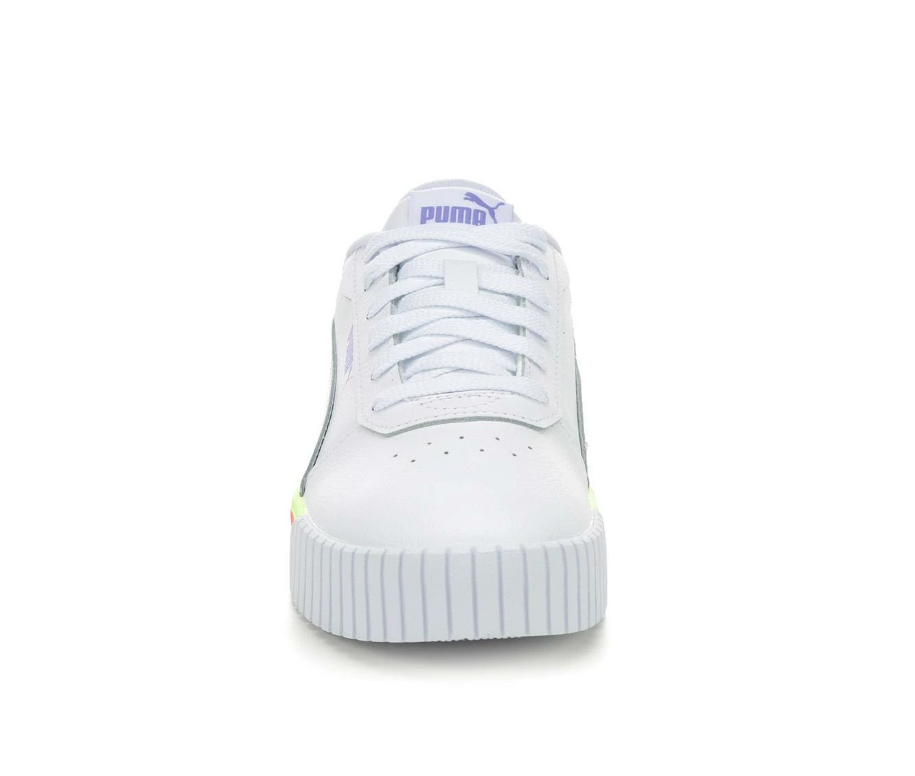 Budget ๐ Girls' Puma Big Kid Carina 2.0 Stripes ๐ Sneakers White/Stripes ๐ - Image 5