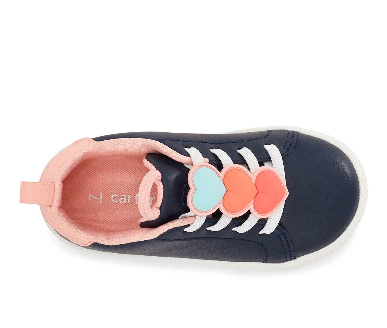 Best Sale ๐ Girls' Carters Toddler & Little Kid Tryptic Fashion ๐ Sneakers Navy โจ - Image 5