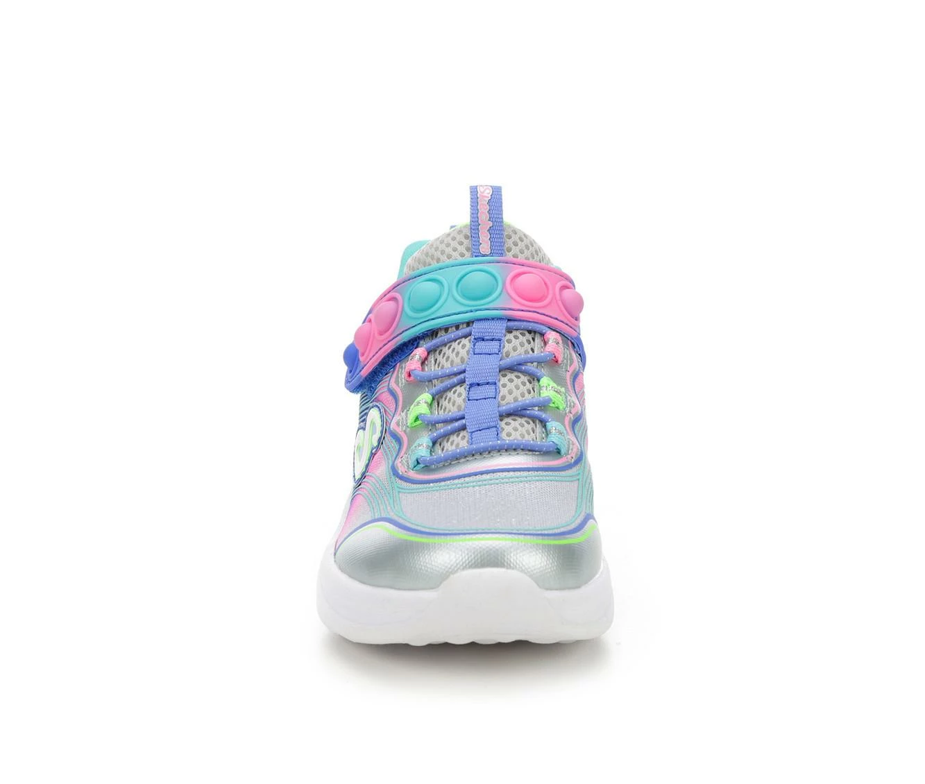 Flash Sale โญ Girls' Skechers Little Kid & Big Kid Skech Pops Running ๐ Shoes Silver/Multi ๐งจ - Image 5