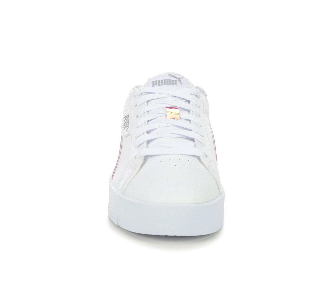 Cheapest ๐งจ Girls' Puma Big Kid Jada Holographic Platform ๐ Sneakers White/Pink/Slvr ๐งจ - Image 5
