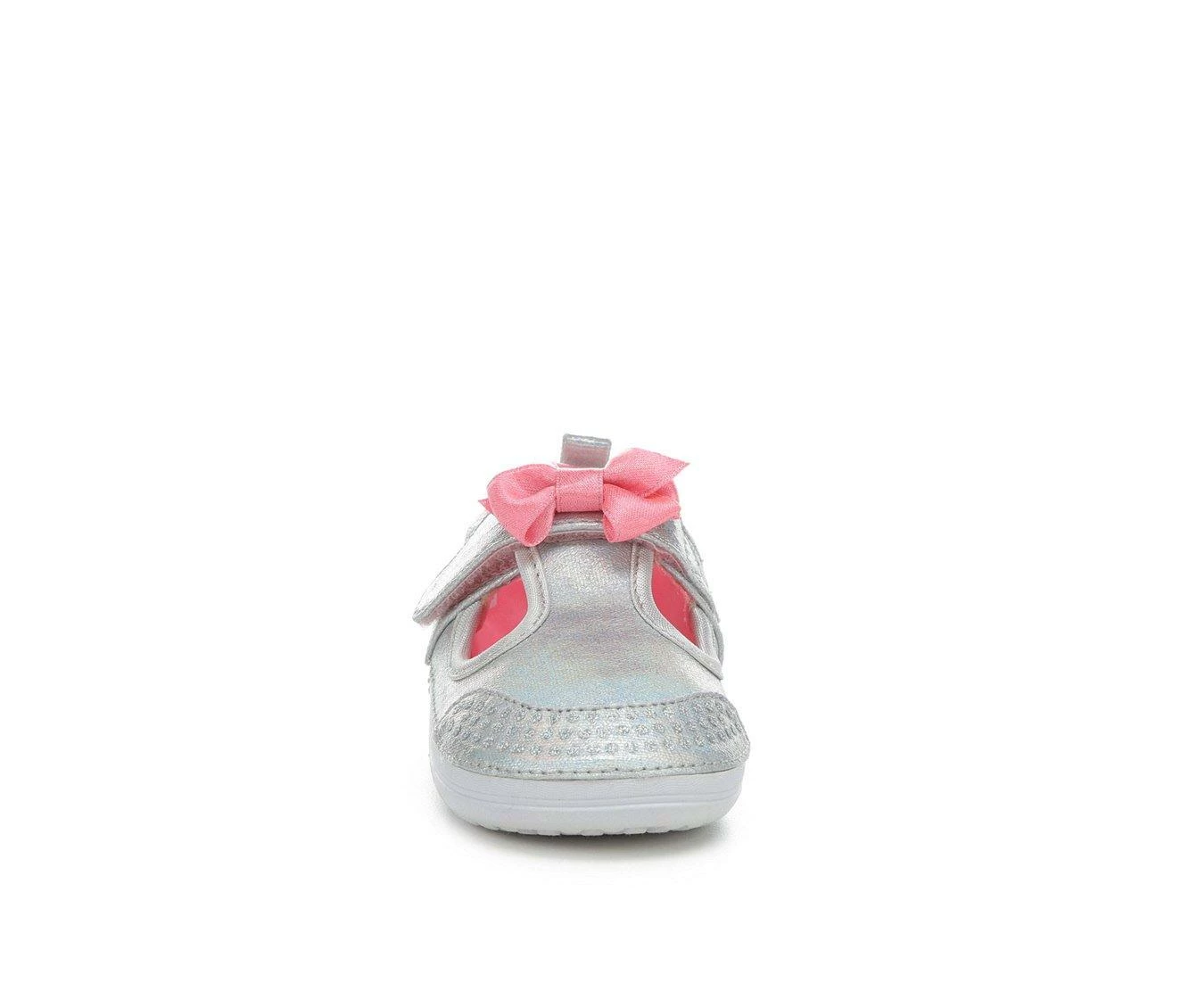Hot Sale ๐ Girls' Skechers Infant & Toddler Learners Crib ๐ Shoes Silver/Pink โจ - Image 5