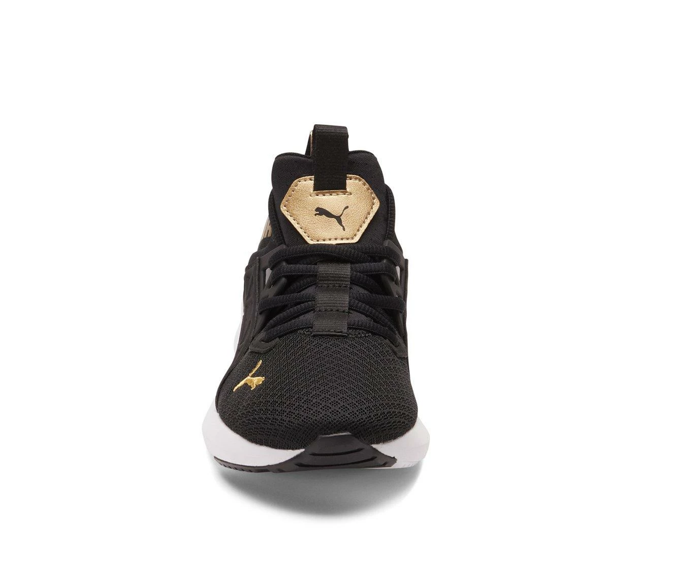 Wholesale 😍 Girls' Puma Big Kid Enzo Softride Shineline Jr. Running 👟 Shoes Black/Gold ❤️ - Image 5