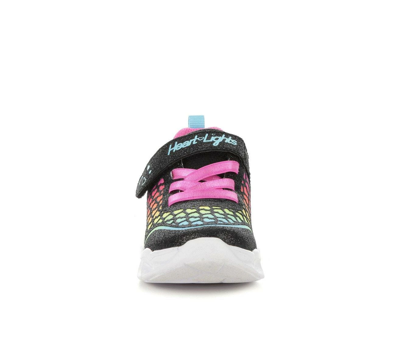 New ๐ Girls' Skechers Toddler Heart Lights Lovely Light-Up ๐ Shoes Black/Multi ๐คฉ - Image 5