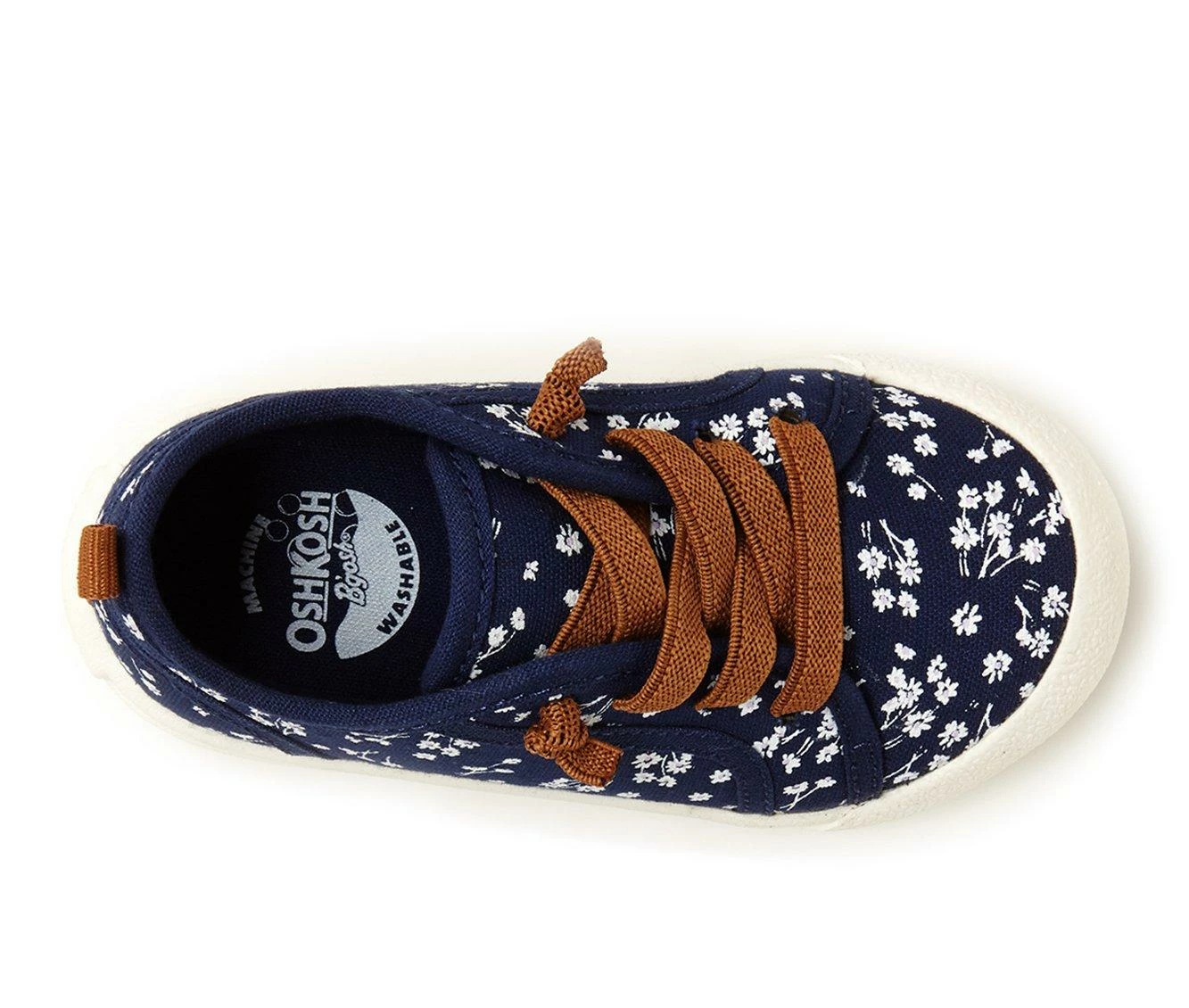 Discount 👏 Girls' OshKosh B'gosh Infant & Toddler & Little Kid Salt 👟 Sneakers Navy/Tan 😀 - Image 5