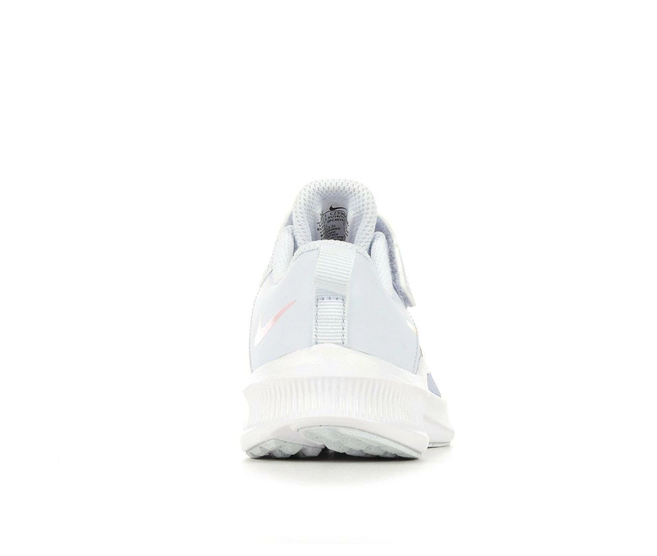 Outlet ๐ Girls' Nike Little Kid Downshifter 11 Special Edition Running ๐ Shoes Grey/Wht/Peach ๐ - Image 6