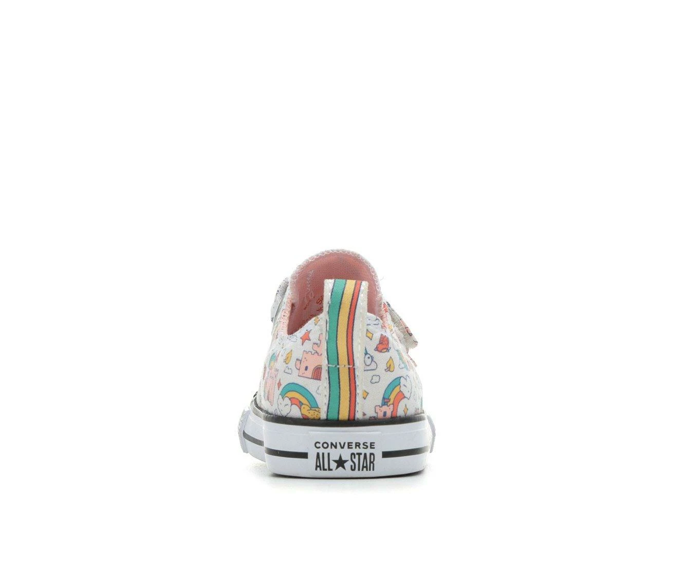 Best Pirce โ Girls' Converse Infant & Toddler Chuck Taylor All Star 2V Castle Ox ๐ Sneakers Wht/Pink/Teal ๐ฏ - Image 6