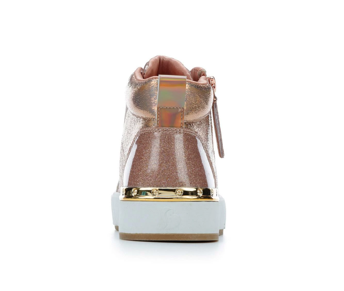 New โ๏ธ Girls' Skechers Little Kid & Big Kid Shoutouts Deluxe Mid-Top ๐ Sneakers Rose Gold ๐ฅ - Image 6