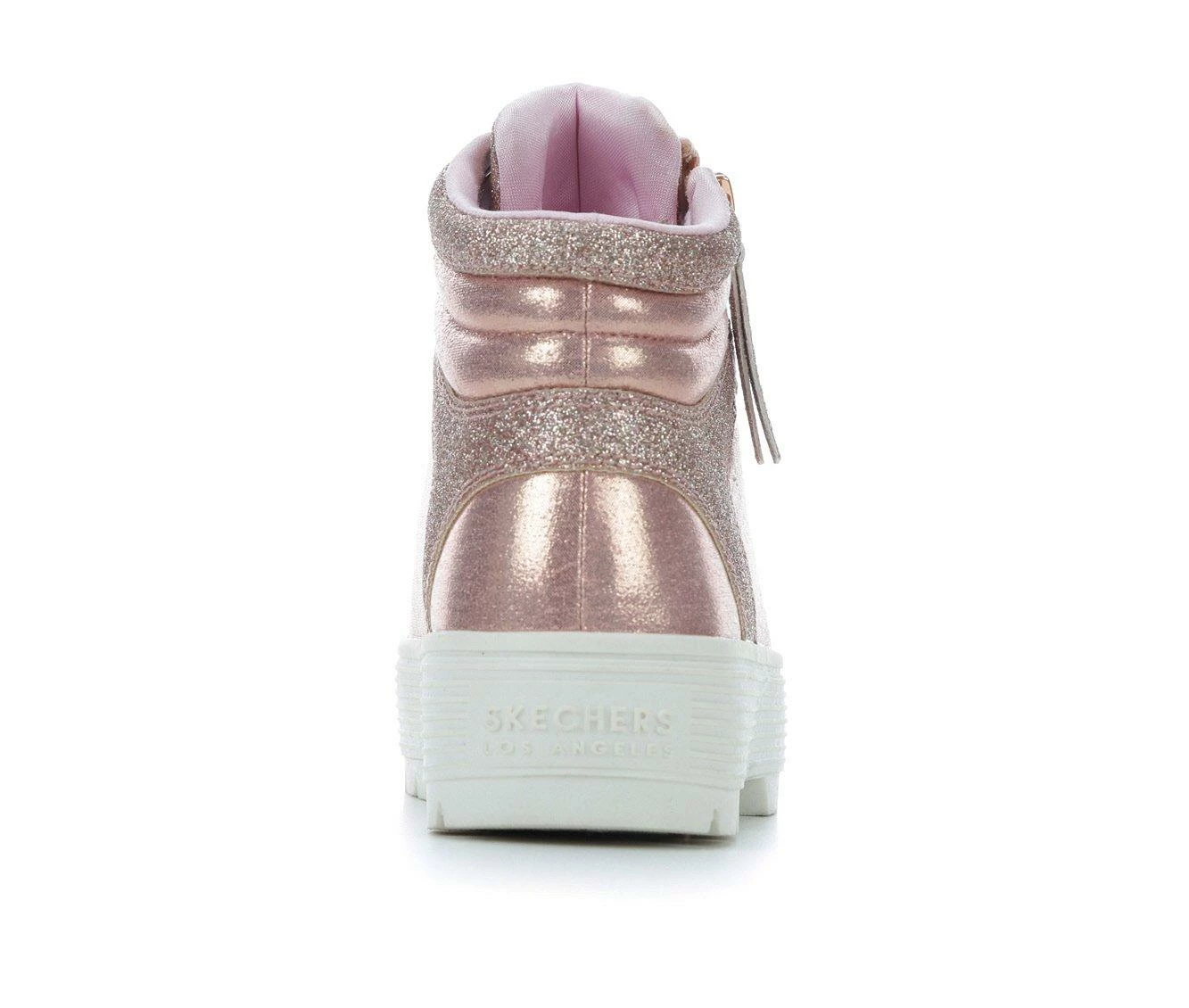 Hot Sale โญ Girls' Skechers Little Kid & Big Kid Elevated City Shine Platform ๐ Sneakers Rose Gold ๐ - Image 6
