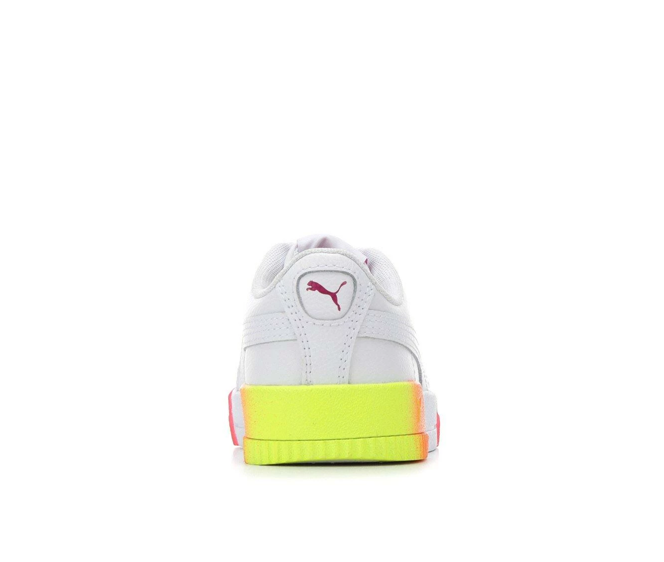 Cheap ๐ Girls' Puma Little Kid & Big Kid Carina Fade ๐ Sneakers White/Neon/Fade โ - Image 6