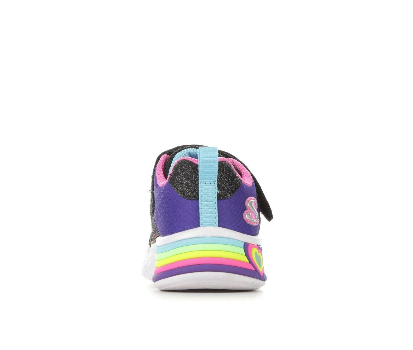 New ๐ Girls' Skechers Toddler Heart Lights Lovely Light-Up ๐ Shoes Black/Multi ๐คฉ - Image 6