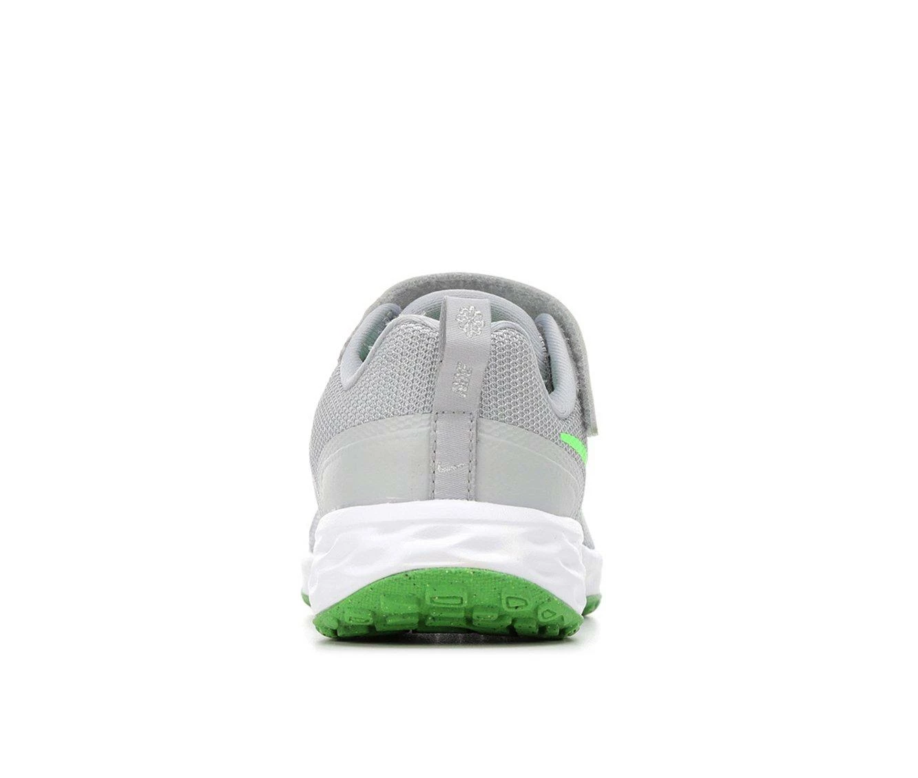 Best Sale ๐ Kids' Nike Little Kid Revolution 6 Running ๐ Shoes Grey/Green/Grey โญ - Image 6